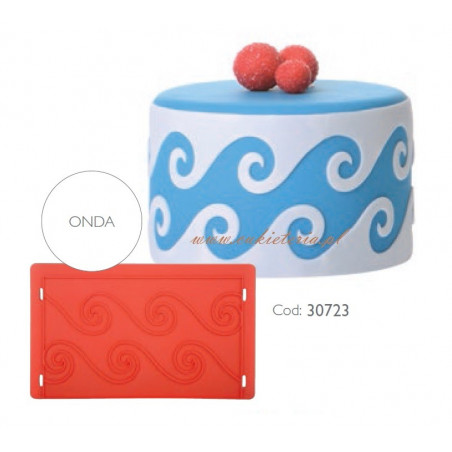 Mata silikonowa do masy cukrowej Fale  30723 Modecor