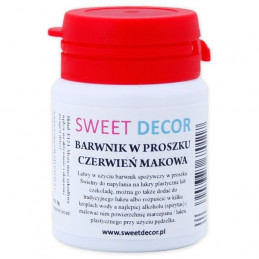 8g Barwnik CZERWIEŃ MAKOWA spożywczy w PROSZKU Sweetdecor