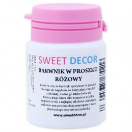 8g Barwnik RÓŻOWY spożywczy w PROSZKU Sweetdecor