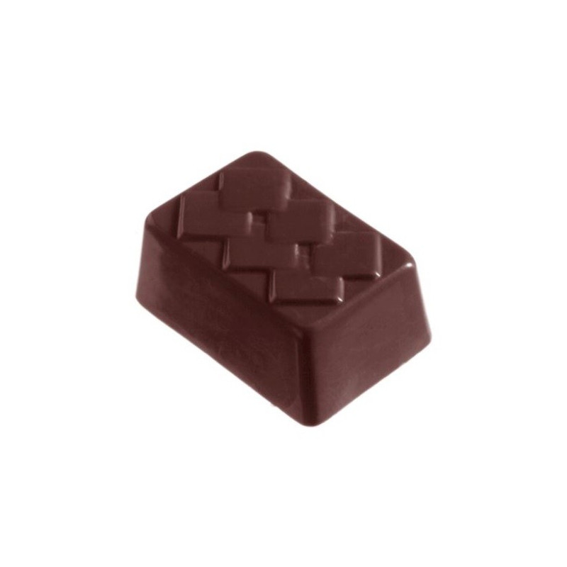 CW1244 Prostokąt - Chocolate World - forma z poliwęglanu do pralin CW1244 Prostokąt - Chocolate World - forma z poliwęglanu do pralin