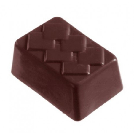 CW1244 Prostokąt - Chocolate World - forma z poliwęglanu do pralin