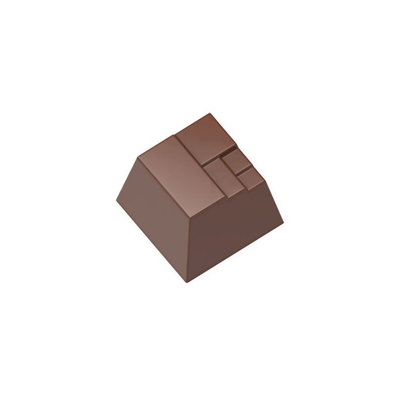 Forma do pralin Nowoczesny Kwadrat 1557CW Chocolate World