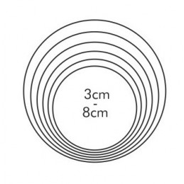 Zestaw wykrawaczy OKRĄGŁYCH (6 sztuk) 631360 Delicia Tescoma