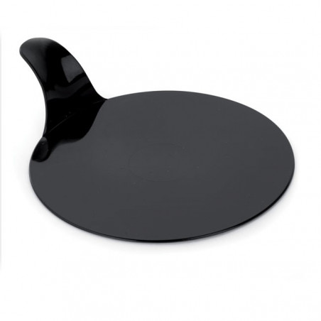 okrągłe podkładki z uchwytem wielorazowego użytku do prezentacji i serwowania monoporcji