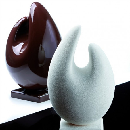 KT140 Organic Pavoni Italia - forma do tworzenia przestrzennych figurek czekoladowych - nowoczesne jajko