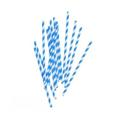 500 szt. Słomka PAPIEROWA w paski BIAŁO/CZERWONE Uni-Pack