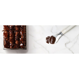 3kg CHOCO CREMA NERO FND-M0938-U50 Nadzienie z ciemnej czekolady do lodów Callebaut