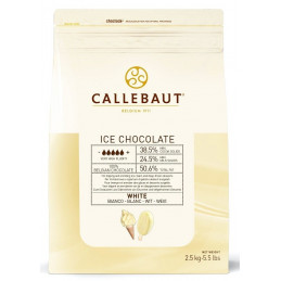 2,5kg ICE CHOCOLATE WHITE 38,5% ICE-50-WNV-552 Biała czekolada do lodów Callebaut