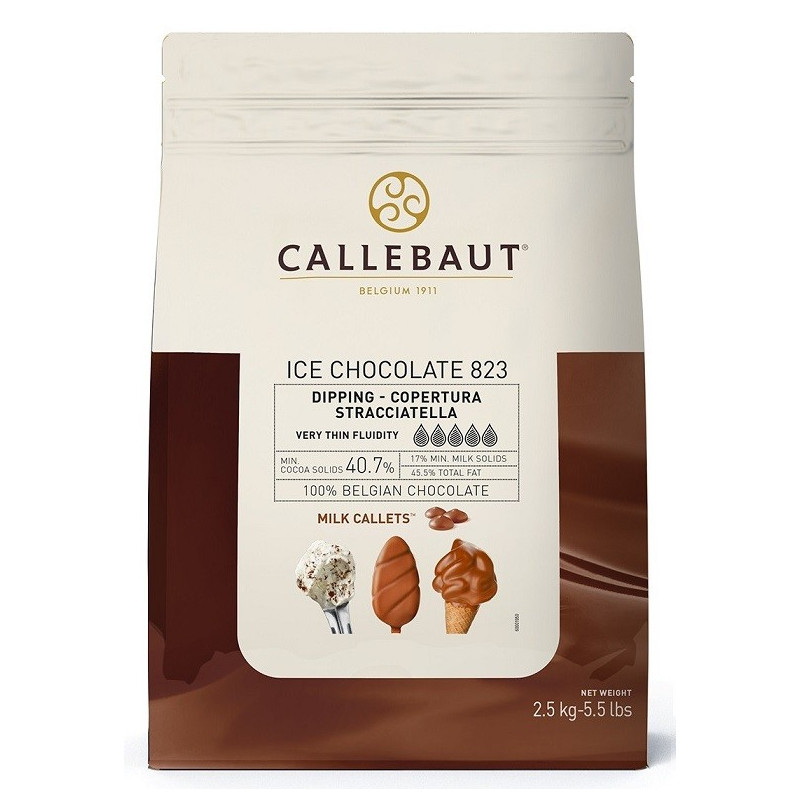 2,5kg ICE CHOCOLATE MILK 40,7% ICE-45-MNV-116 Mleczna czekolada do lodów Callebaut 2,5kg ICE CHOCOLATE MILK 40,7% ICE-45-MNV-116 Mleczna czekolada do lodów Callebaut