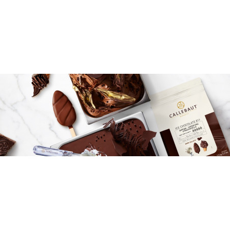 op. 2.5 kg Ciemna czekolada do lodów o zaw. 56.4% kakao - ICE CHOCOLATE DARK Callebaut - nr. kat. ICE-45-DNV-552