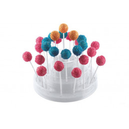 POP STAND Stojak na cake pops, lizaki, lody na patyku Ø225,5 BIAŁY 25.939.87.0065 Silikomart