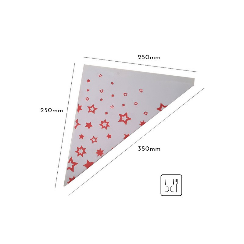 200 szt. ROŻEK/OPAKOWANIE na Popcorn DUŻY 250x250x350 mm 200 szt. ROŻEK/OPAKOWANIE na Popcorn DUŻY 250x250x350 mm