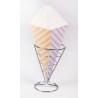 25 szt. ROŻEK do BUBBLE WAFFLE  Kolorowe PASKI 190x255 mm Sav