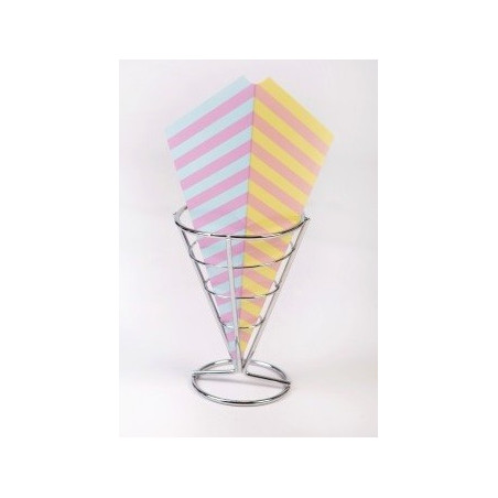 25 szt. ROŻEK do BUBBLE WAFFLE  Kolorowe PASKI 190x255 mm Sav