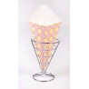 25 szt. ROŻEK do BUBBLE WAFFLE w Kropki ROŻOWY 190x255 mm Sav