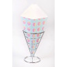 25 szt. ROŻEK do BUBBLE WAFFLE w Kropki NIEBIESKI 190x255 mm Sav