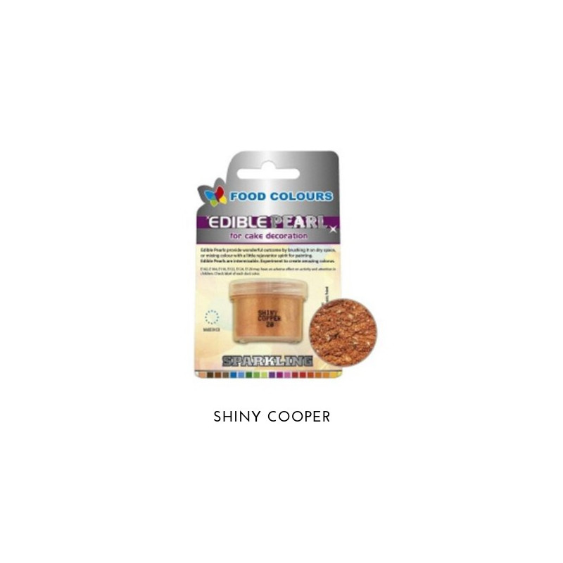3,6g Pudrowy PERŁOWY Barwnik spożywczy SHINY COOPER (Miedziany) P020 Food Colours