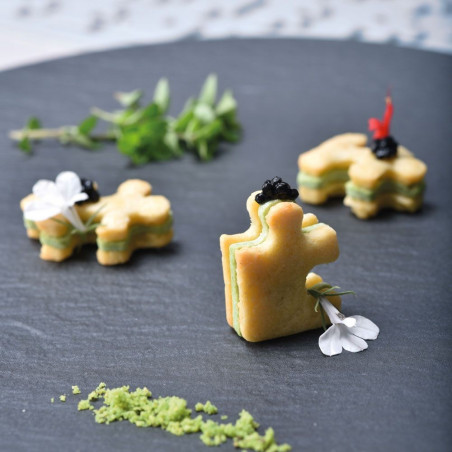 GG018 PUZZLE Forma silikonowa do dekoracji Pavoni