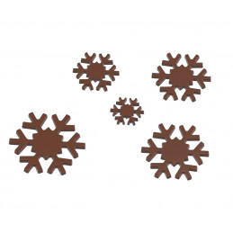 Forma do czekolady  Śnieżynki 1770CW  Chocolate World