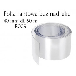 R009 Folia Rantowa 40mm dł. 50m PRZEZROCZYSTA bez nadruku