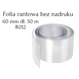 R012 Folia Rantowa 60mm dł. 50m PRZEZROCZYSTA bez nadruku