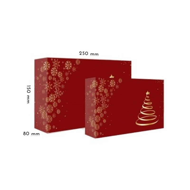 1 szt Pudełko Świąteczne Choinka CZERWONE 250/150/80 mm LIV 1 szt Pudełko Świąteczne Choinka CZERWONE 250/150/80 mm LIV