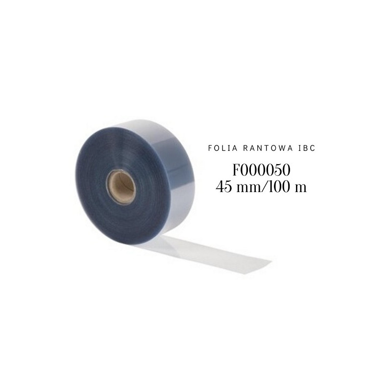 Folia rantowa z czystego Rhodoidu h 45 mm/dł. 100 m F000050 IBC Folia rantowa z czystego Rhodoidu h 45 mm/dł. 100 m F000050 IBC