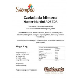 1kg Czekolada MLECZNA Arriba 32% AQ37DA Master Martini