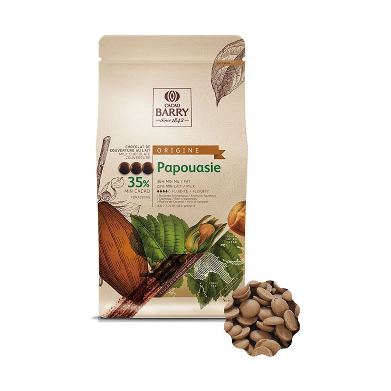 2,5kg Czekolada MLECZNA Origine PAPOUASIE 35% CHM-Q35PAP-E4-U70 Cacao Barry