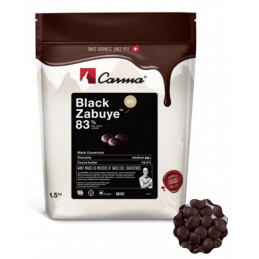 1,5 kg Czekolada CIEMNA/DESEROWA Black Zabuye 83% CHD-N199BLZAE6-Z71 Carma