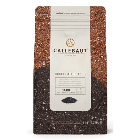 1kg Dekoracja czekoladowa CHOCOLATE FLAKES DARK SMALL 1,5-2.7 mm SPLIT-4-D-E1-U68 Callebaut