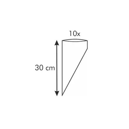 10 szt. WORECZKI PLASTIKOWE do zdobienia 30 cm 630465 Delicia Tescoma