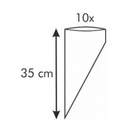 10 szt. WORECZKI PLASTIKOWE do zdobienia 35 cm 630466 Delicia Tescoma