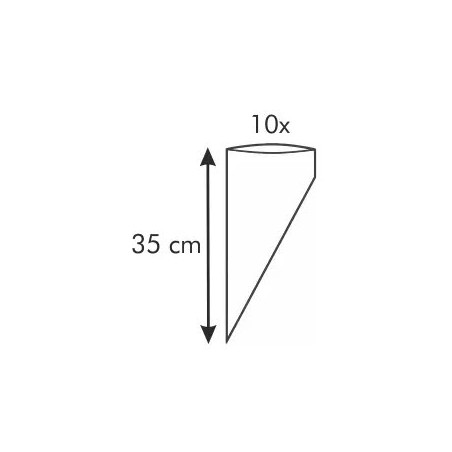 10 szt. WORECZKI PLASTIKOWE do zdobienia 35 cm 630466 Delicia Tescoma