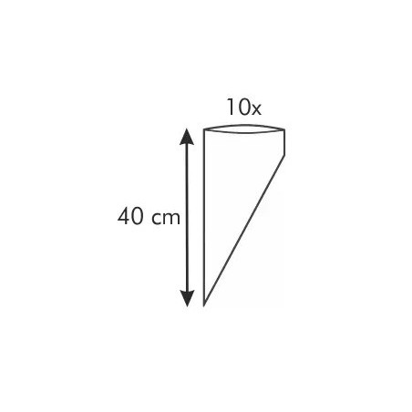 10 szt. WORECZKI PLASTIKOWE do zdobienia 40 cm 630467 Delicia Tescoma