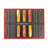 300/400 mm Mata perforowana AIR MAT ECLAIR & CHOUX do ptysiów i eklerów 40.113.99.0000 Silikomart