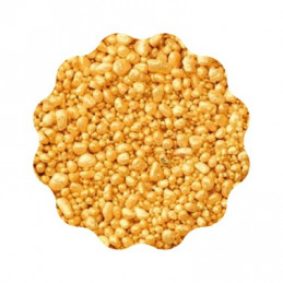 350g Chrupiące granulki MARCEPANU pokryte ZŁOTEM Crunchy Marzipan F011865 IBC