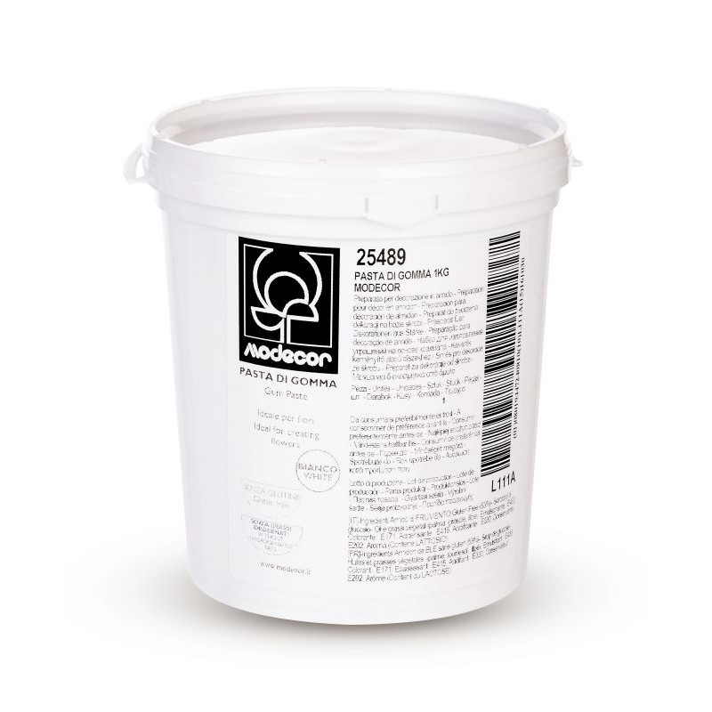 1kg BIAŁA Masa cukrowa do MODELOWANIA kwiatów Gum Paste 25489 Modecor 1kg BIAŁA Masa cukrowa do MODELOWANIA kwiatów Gum Paste 25489 Modecor