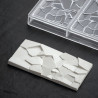 PC5002 Crush Pavoni Italia - forma z poliwęglanu do tabliczek czekolady - dł. 155 x szer. 77 x wys. 10 mm / poj. 100 g