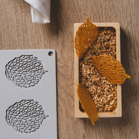 GG029 LEAF Forma silikonowa 300/200 mm do dekoracji AŻUROWY LIŚĆ Pavoni