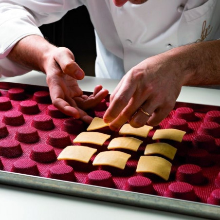 FF4306 MATA MIKROPERFOROWANA do ciasta kruchego 400/300 mm otwory Ø 40 mm Pavoni