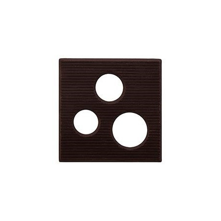 300 szt. Ażurki KWADRAT z ciemnej czekolady 33932 Barbara Decor