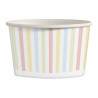 25 szt. Kubki papierowe do lodów 130 ml PASTELOWY MIX 2222 Kram