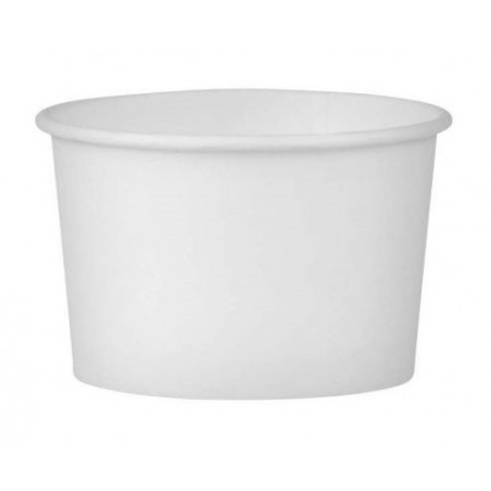 796 ml - białe papierowe miseczki do lodów na wynos - cukieteria.pl