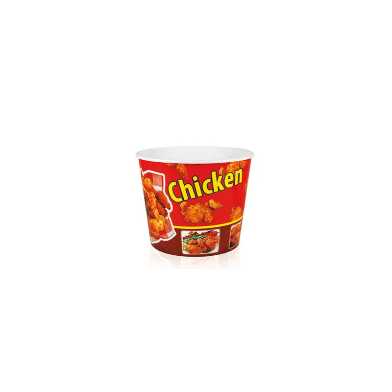 40 szt. Kubełek papierowy 4300 ml na popcorn CZERWONY B146 Galago 40 szt. Kubełek papierowy 4300 ml na popcorn CZERWONY B146 Galago