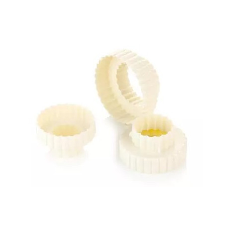 3 szt. Dwustronne foremki do wykrawania KWIATY 630861 Delicia Tescoma