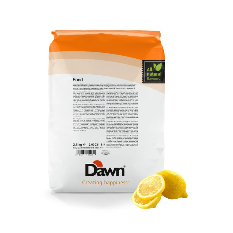 2,5 kg FOND LEMON stabilizator do śmietany smak cytrynowy Dawn