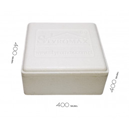 Styropianowy pojemnik termoizolacyjny 400/400/400 mm PN2/400 Styromax