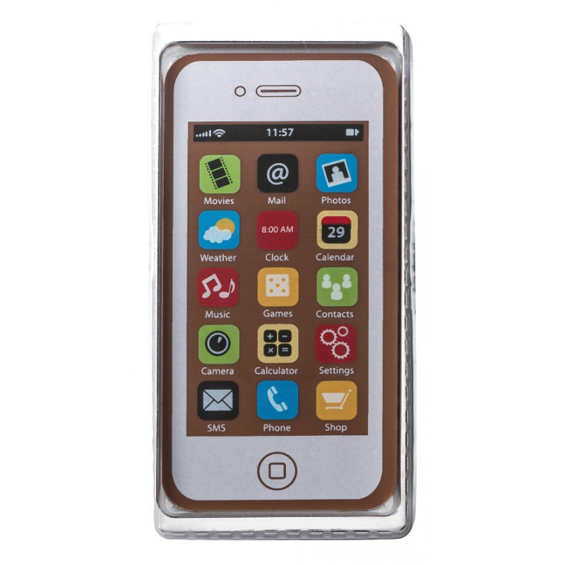 40 g Smartphone w kolorze białym z mlecznej czekolady 65455 CCW 40 g Smartphone w kolorze białym z mlecznej czekolady 65455 CCW