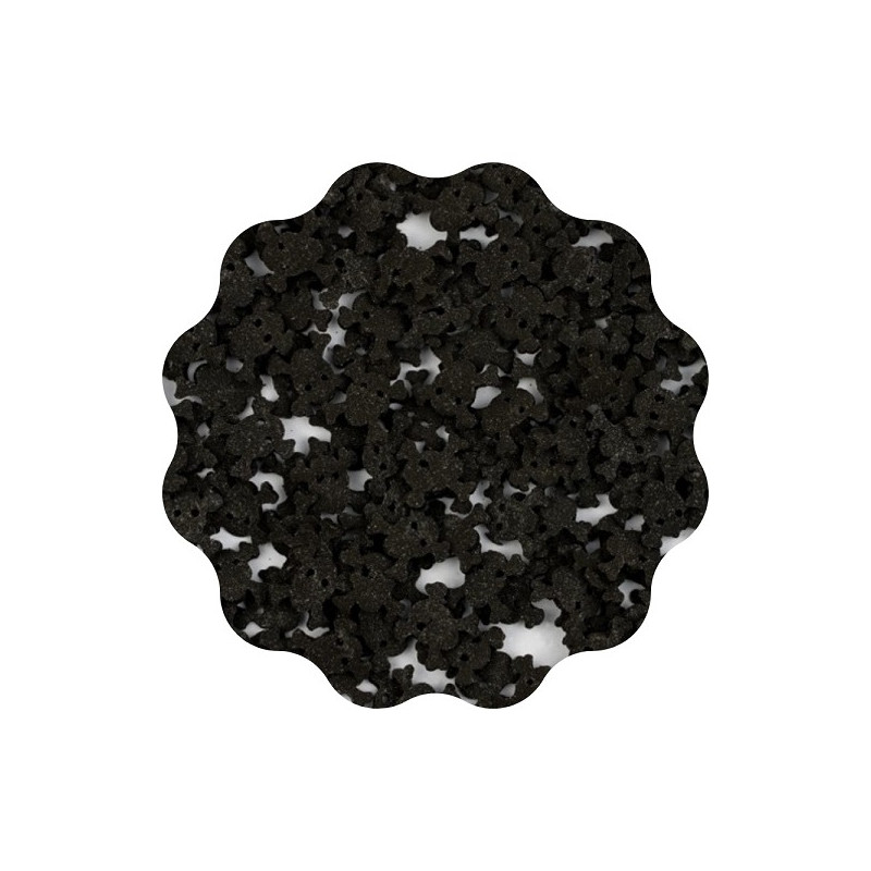 30g CZASZKI czarne konfetti cukrowe 11 mm Sweet Decor